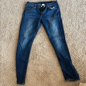 True Religion Blue Skinny Jeans with Stretch
